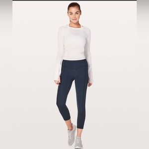 Lululemon All The Right Places Crop, Navy Sz 10